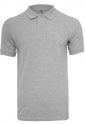 Polo Piqué Shirt heather grey S