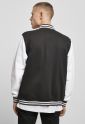 Sweat College Jacket blk/wht XL