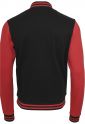 Sweat College Jacket blk/red XXL