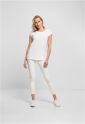 Ladies Extended Shoulder Tee white S