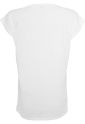 Ladies Extended Shoulder Tee white S