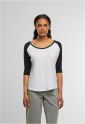 Ladies 3/4 Contrast Raglan Tee