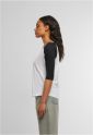 Ladies 3/4 Contrast Raglan Tee