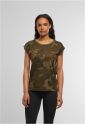 Ladies Extended Shoulder Camo Tee