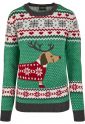 Ladies Sausage Dog Christmas Sweater