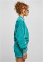Ladies Oversized Stone Washed Crewneck