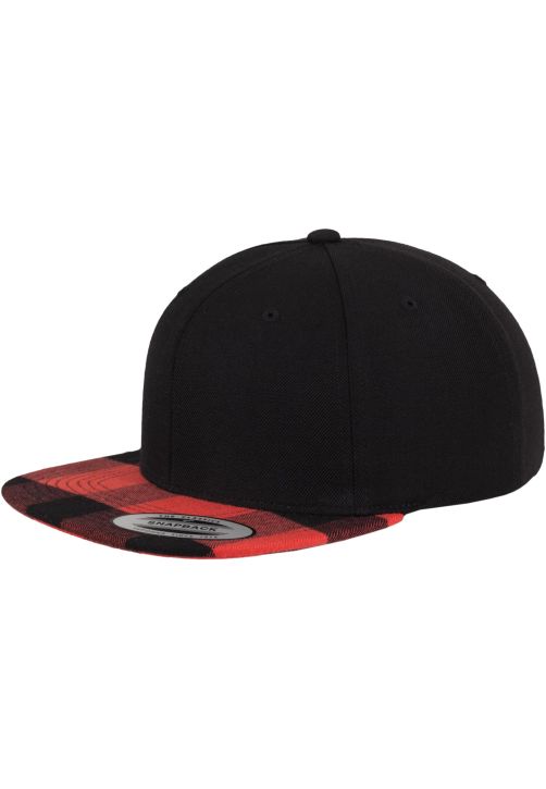 Checked Flanell Peak Snapback