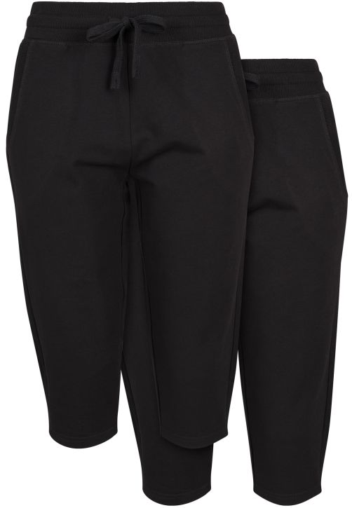 Ladies Terry 3/4 Jogging Pants 2-Pack