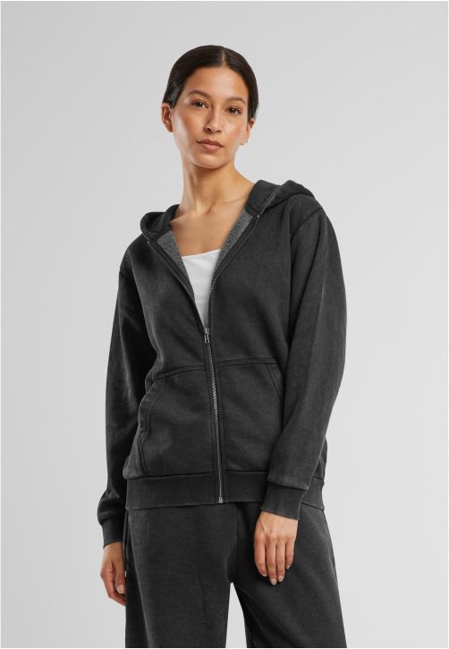 Ladies Vintage Heavy Zip Hoody