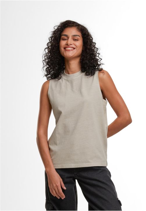 Ladies Vintage Washed Sleeveless Tee