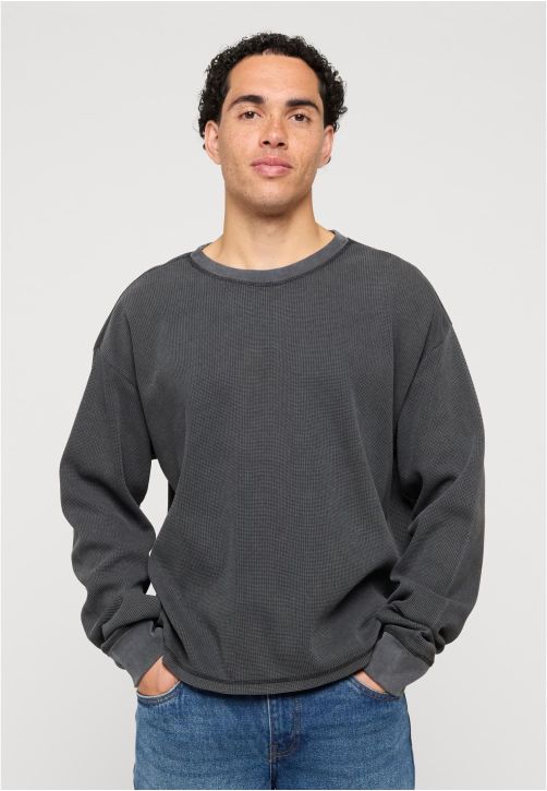 Loose Fit Washed Waffle Longsleeve