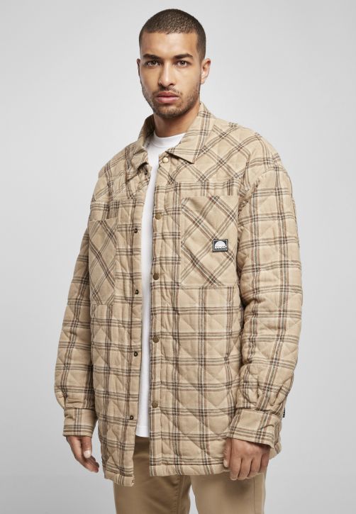 Southpole Flannel Quilted Shirt Jacket
