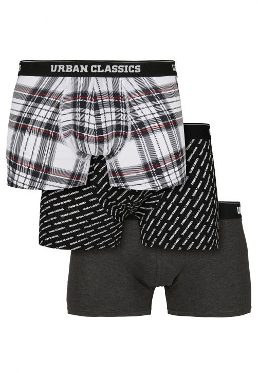 Urban Classics Boxershort Luxury Boxer 3-Pack Luxury Black/Luxury White/Black 