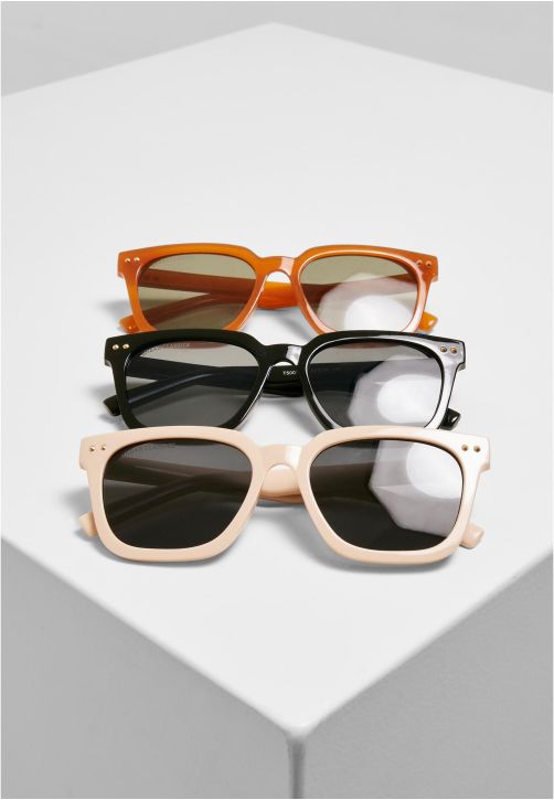 Urban Classics Round Sunglasses primrose-light orange abstract pattern Accessories Sunglasses Round Sunglasses 