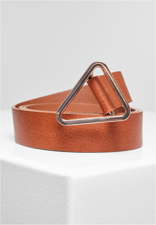 Synthetic Leather Triangle Buckle Belt