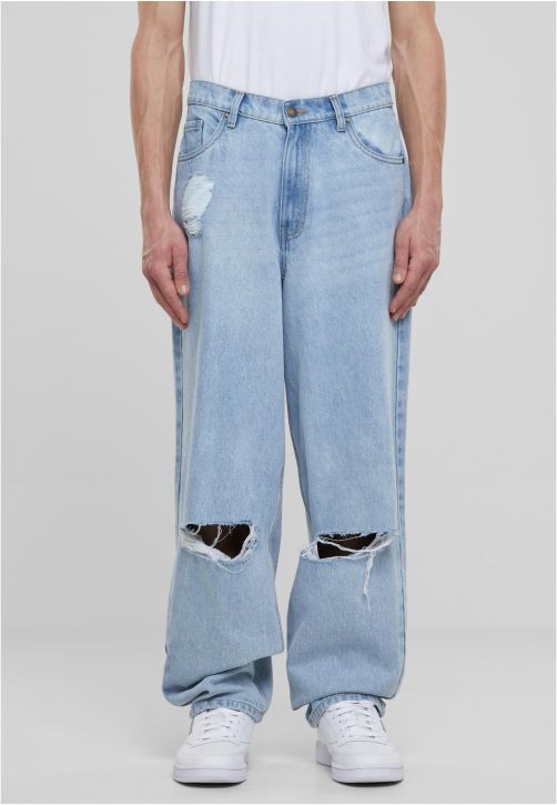Heavy Ounce Knee Cut Baggy Fit Jeans