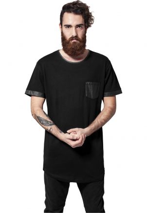 Urban Classics Long Shaped Camo Inset tee Camiseta para Hombre 