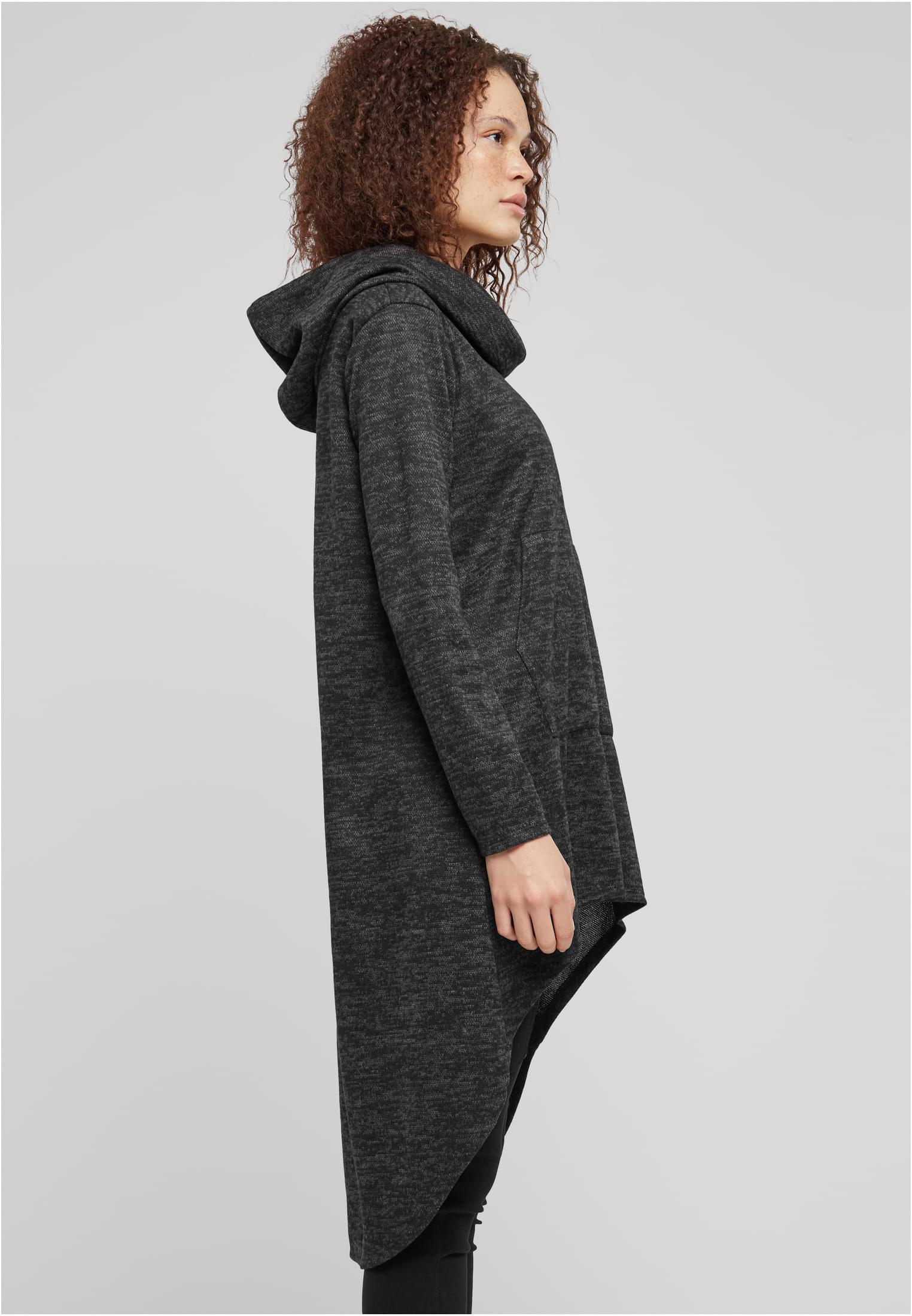 Cloud5ive Felpa con cappuccio Damen Kleid Turtle-Neck Kleid Kapuze