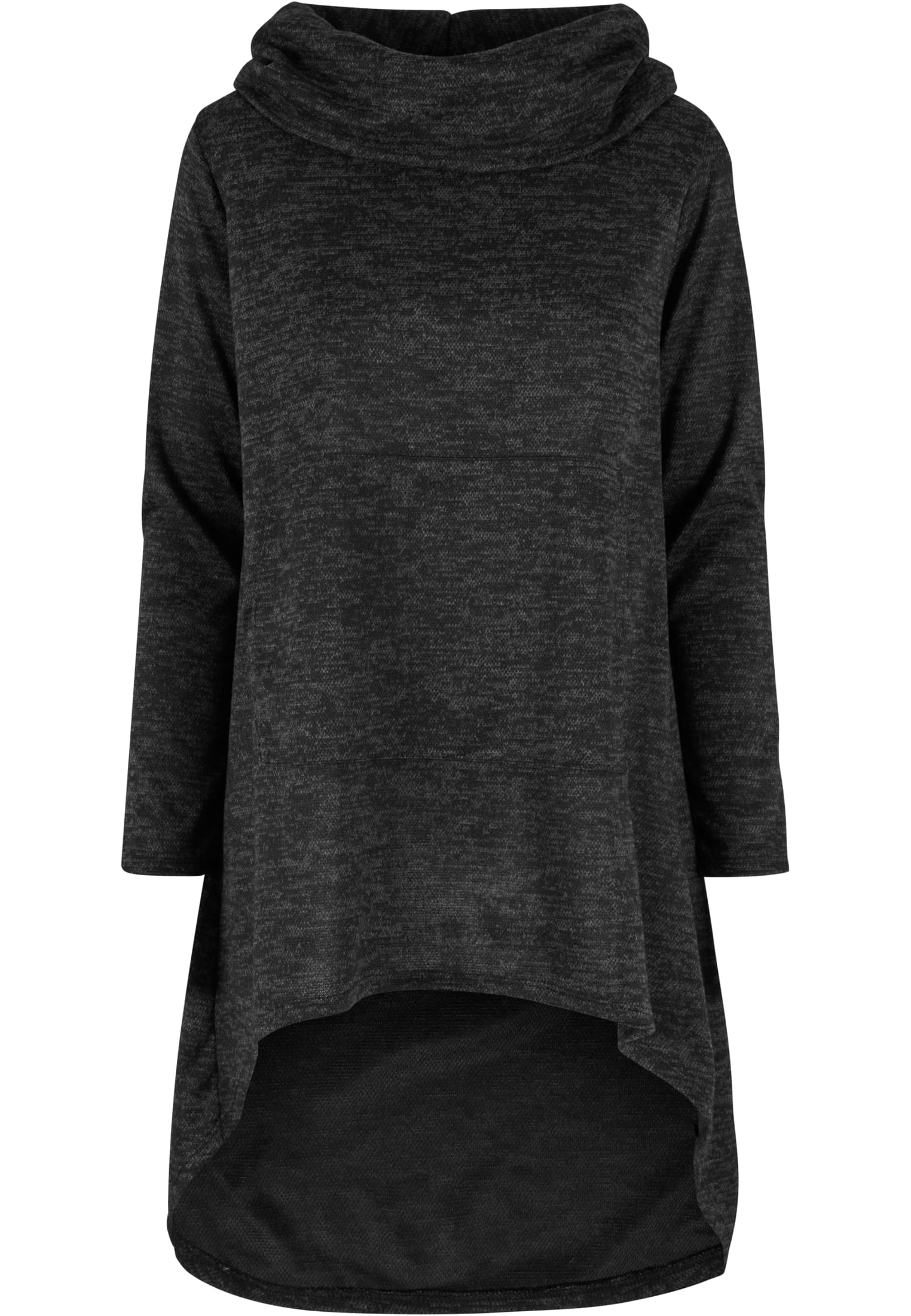 Cloud5ive Felpa con cappuccio Damen Kleid Turtle-Neck Kleid Kapuze