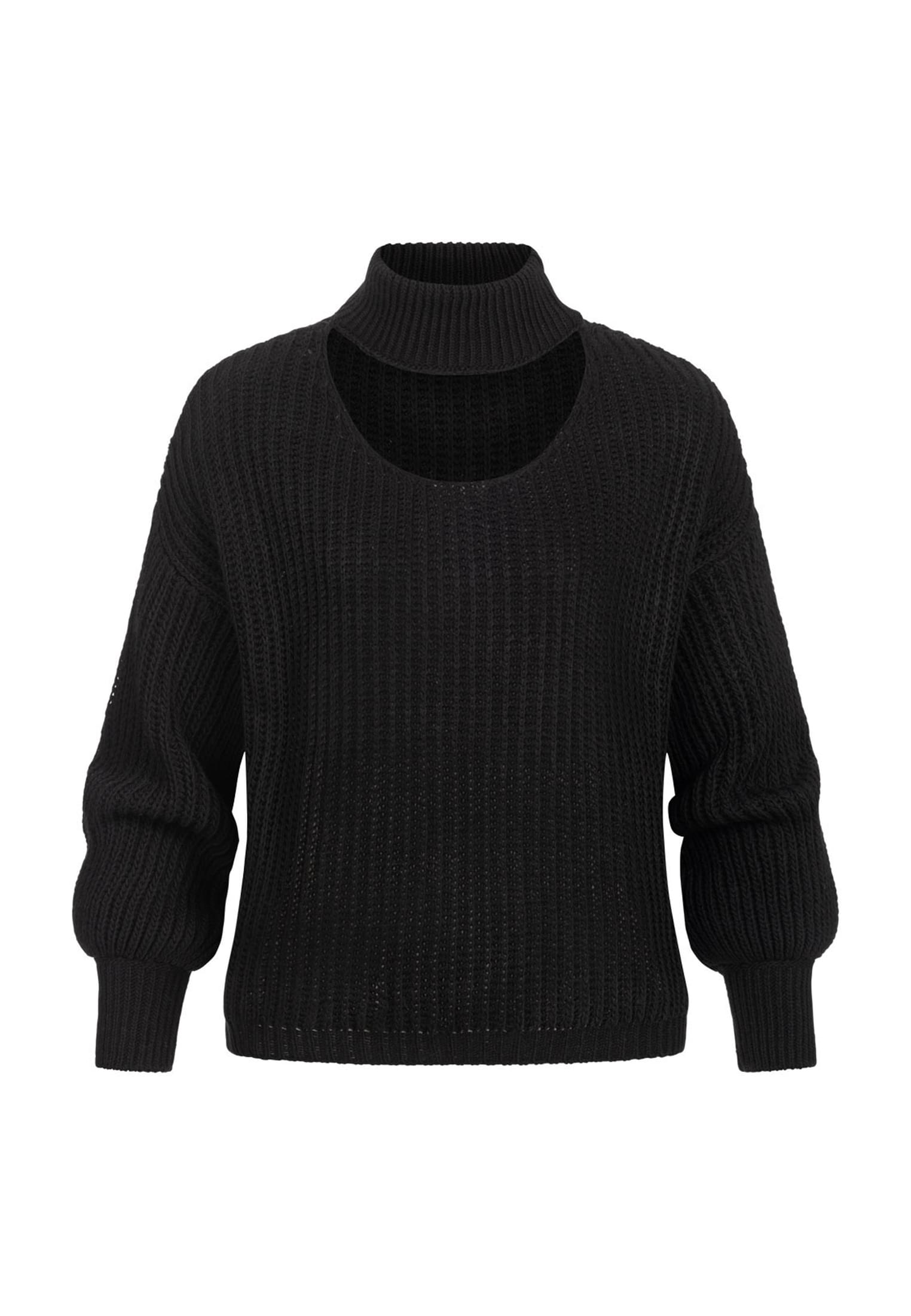 Cloud5ive Maglione mit Stehrollkragen und V-Ausschnitt