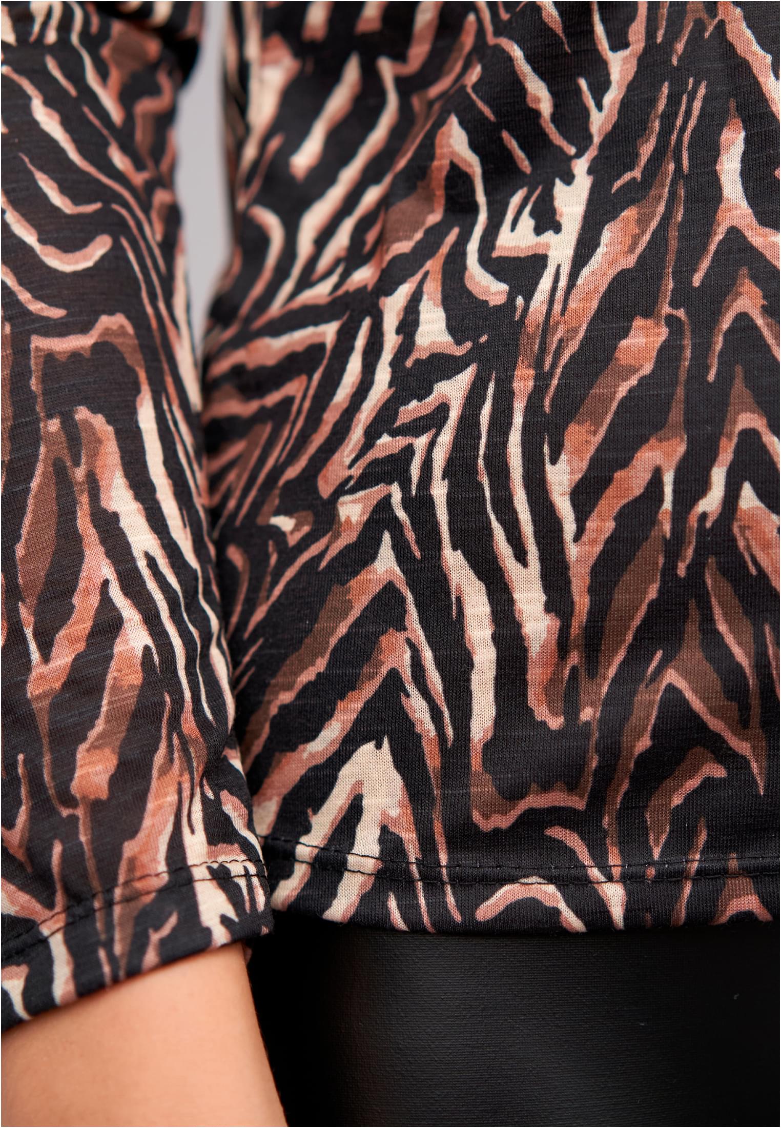 Cloud5ive Camicia Langarm Longsleeve mit Animal Print