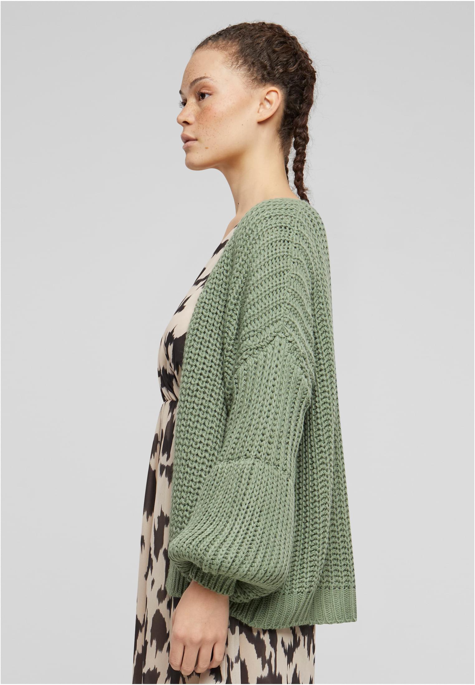 Cloud5ive Cardigan Damen Grobstrick mit �rmeln chinois