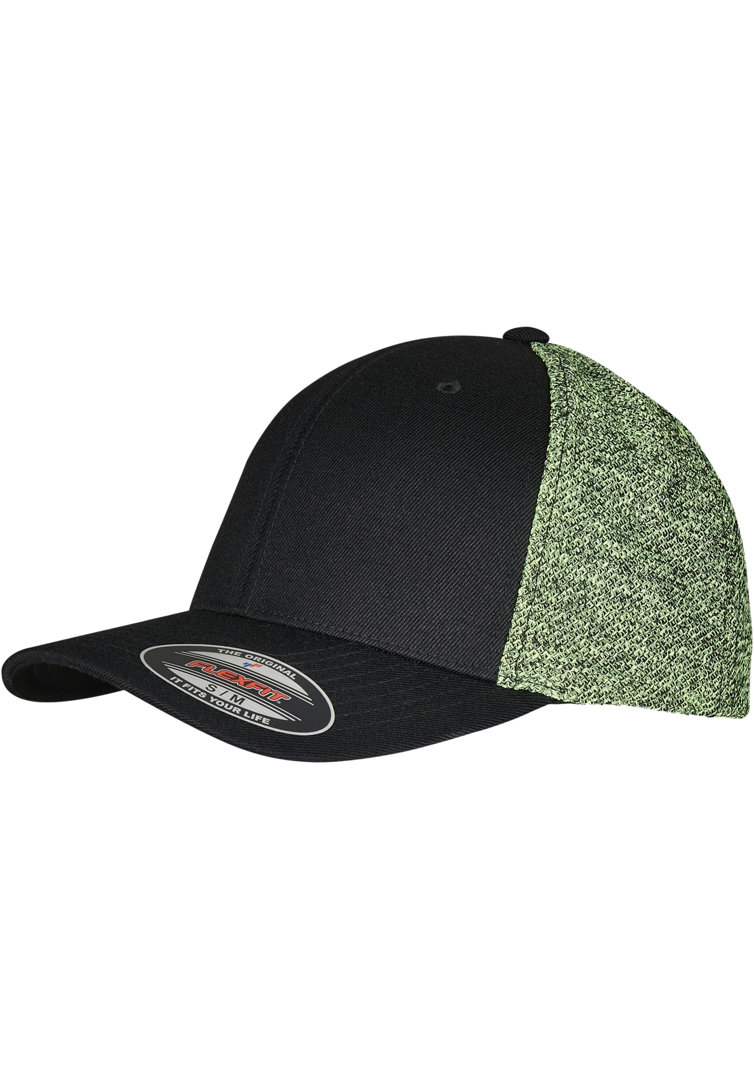 Flexfit Retro Trucker Melange Cap – Stretch Fit Mesh Back, Unisex S/M & L/XL