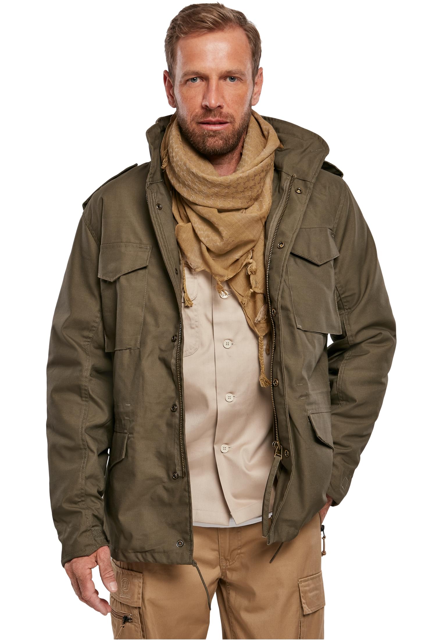 paratrooper winter jacket olive washed