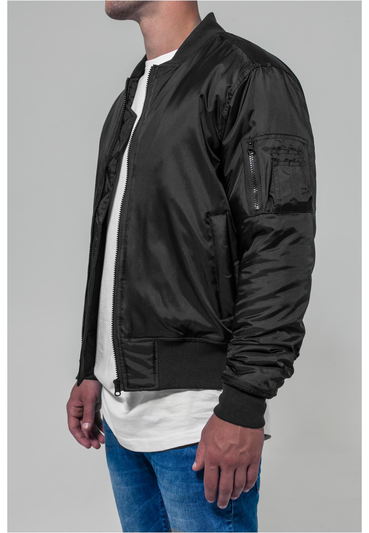 black canvas bomber jacket