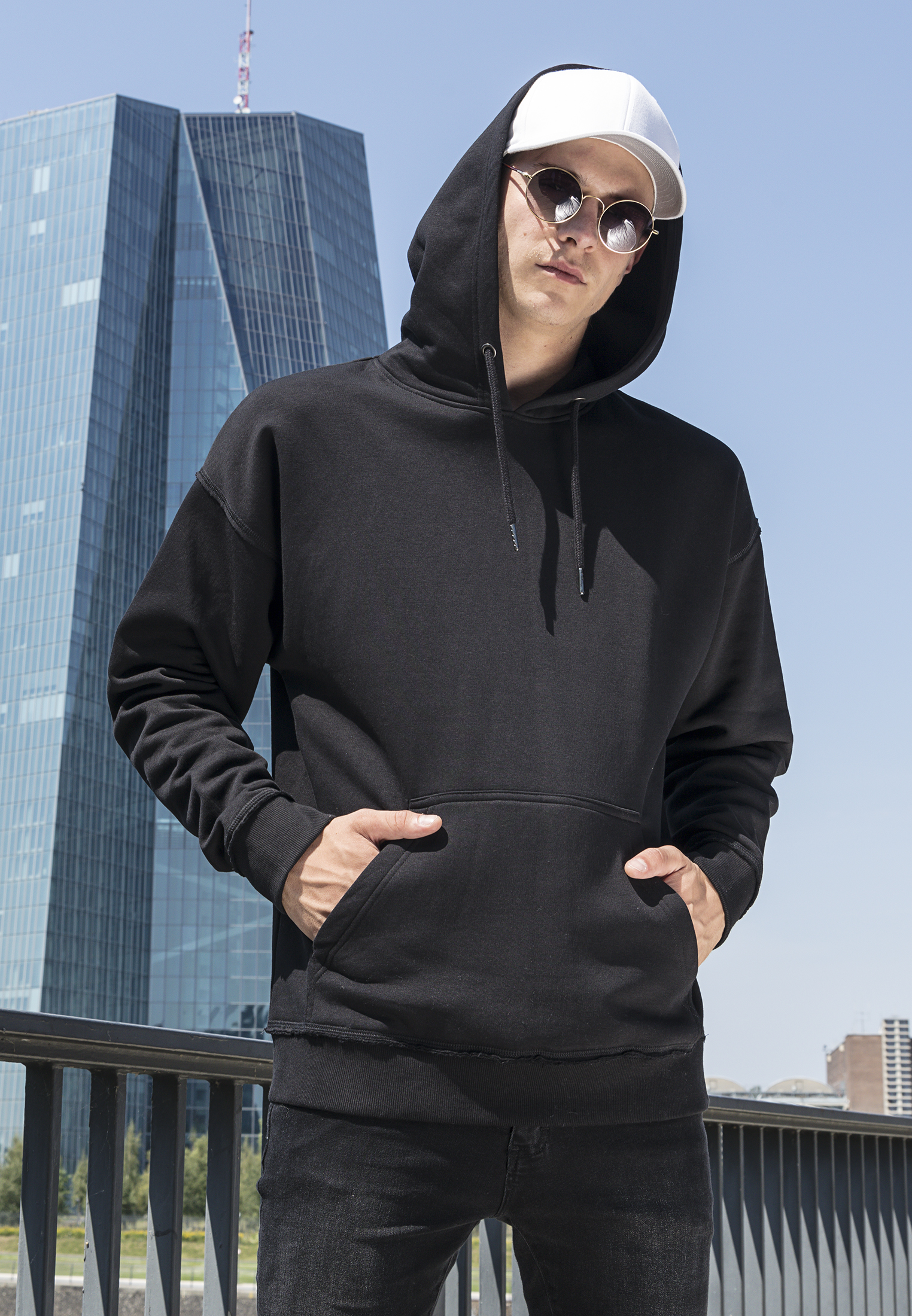 BUILD YOUR BRAND BY074 - Sweat homme oversize