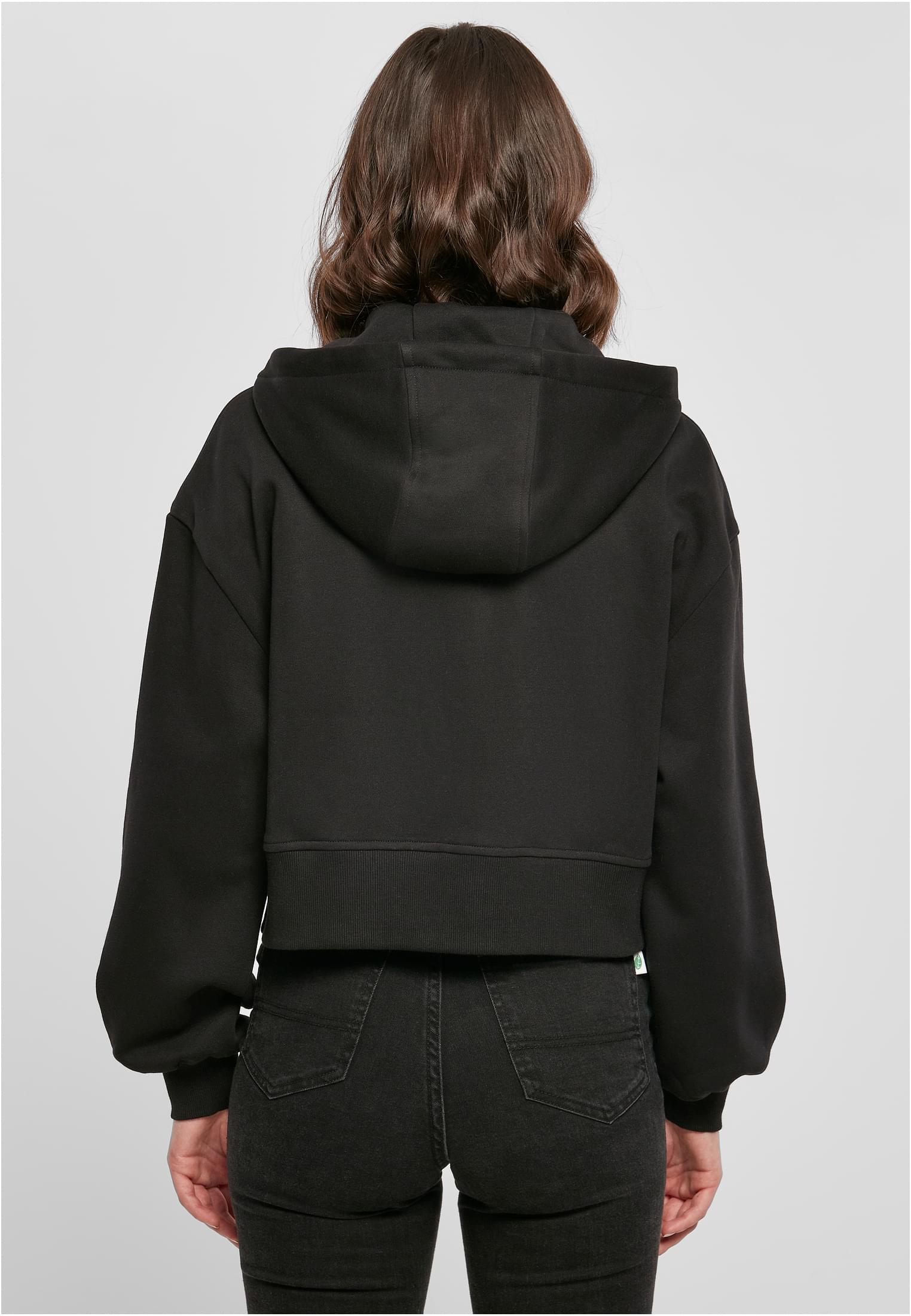 Ladies Short Oversized Zip Jacket-BY237