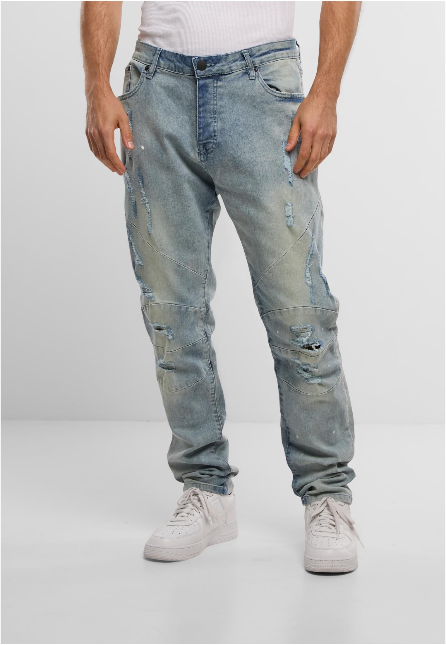 CS Pantaloni C&S Paneled distressed