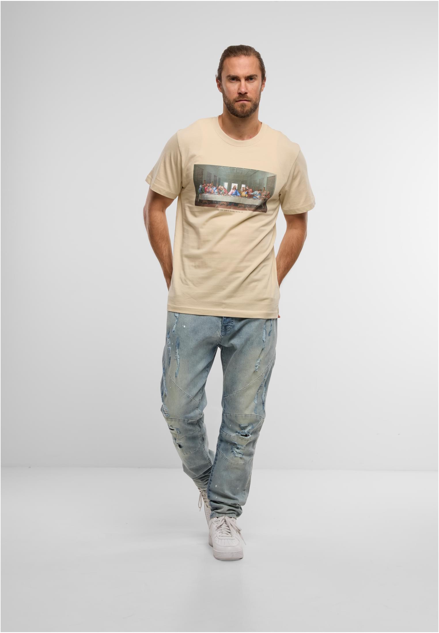 CS Pantaloni C&S Paneled distressed