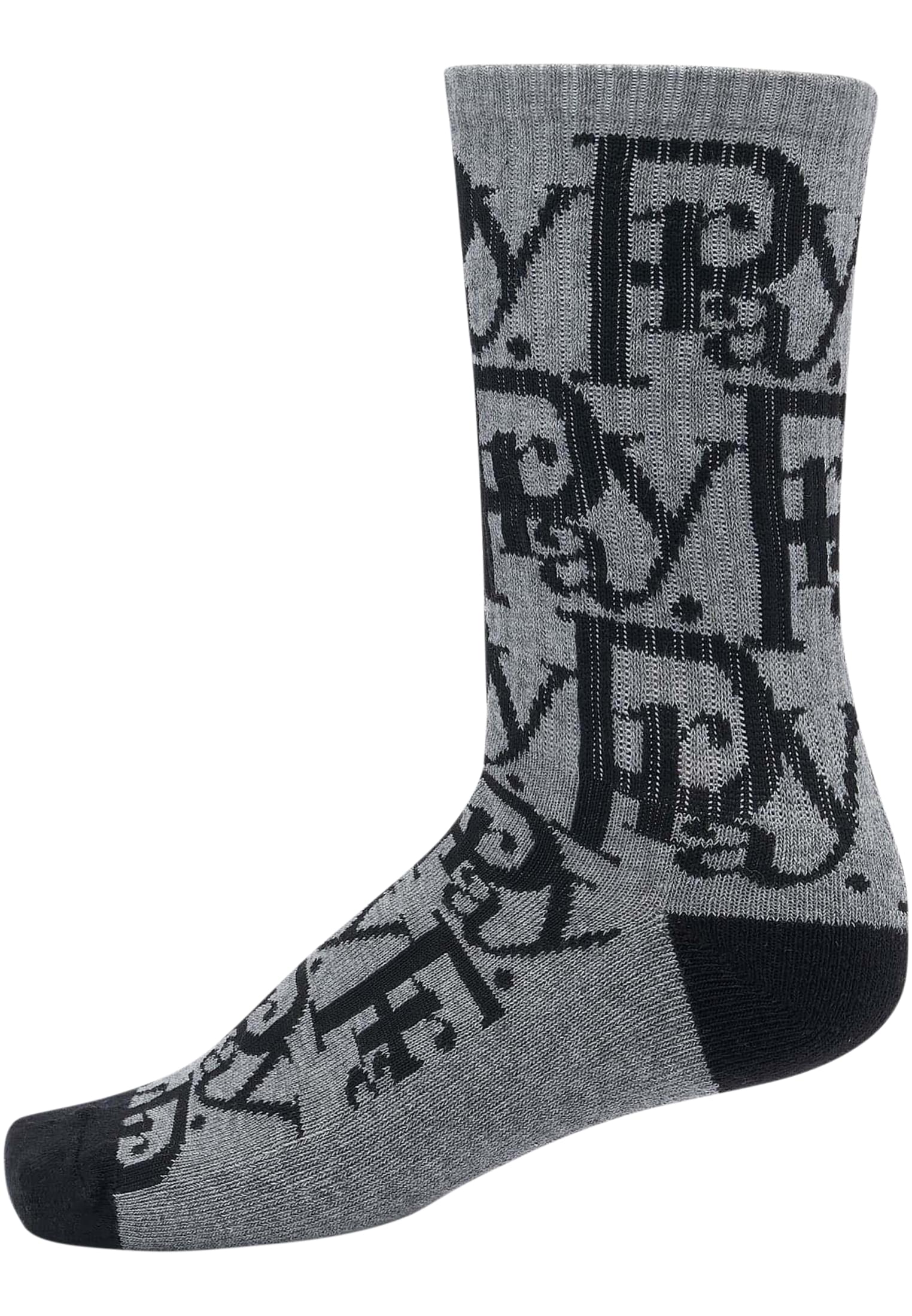 CS Calze Prayor black+heathergrey