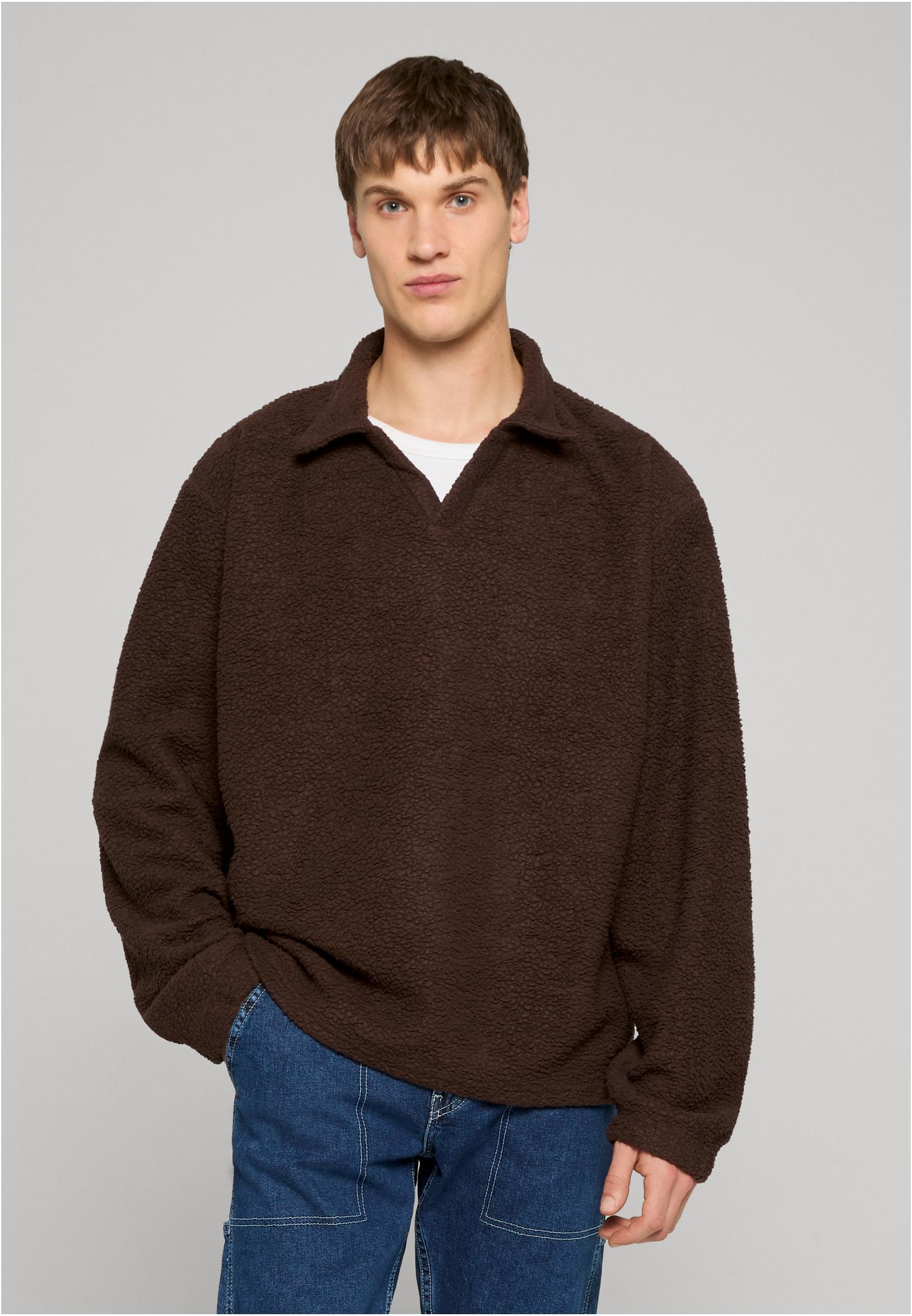 DEF Maglione TEDDY chocolatebrown