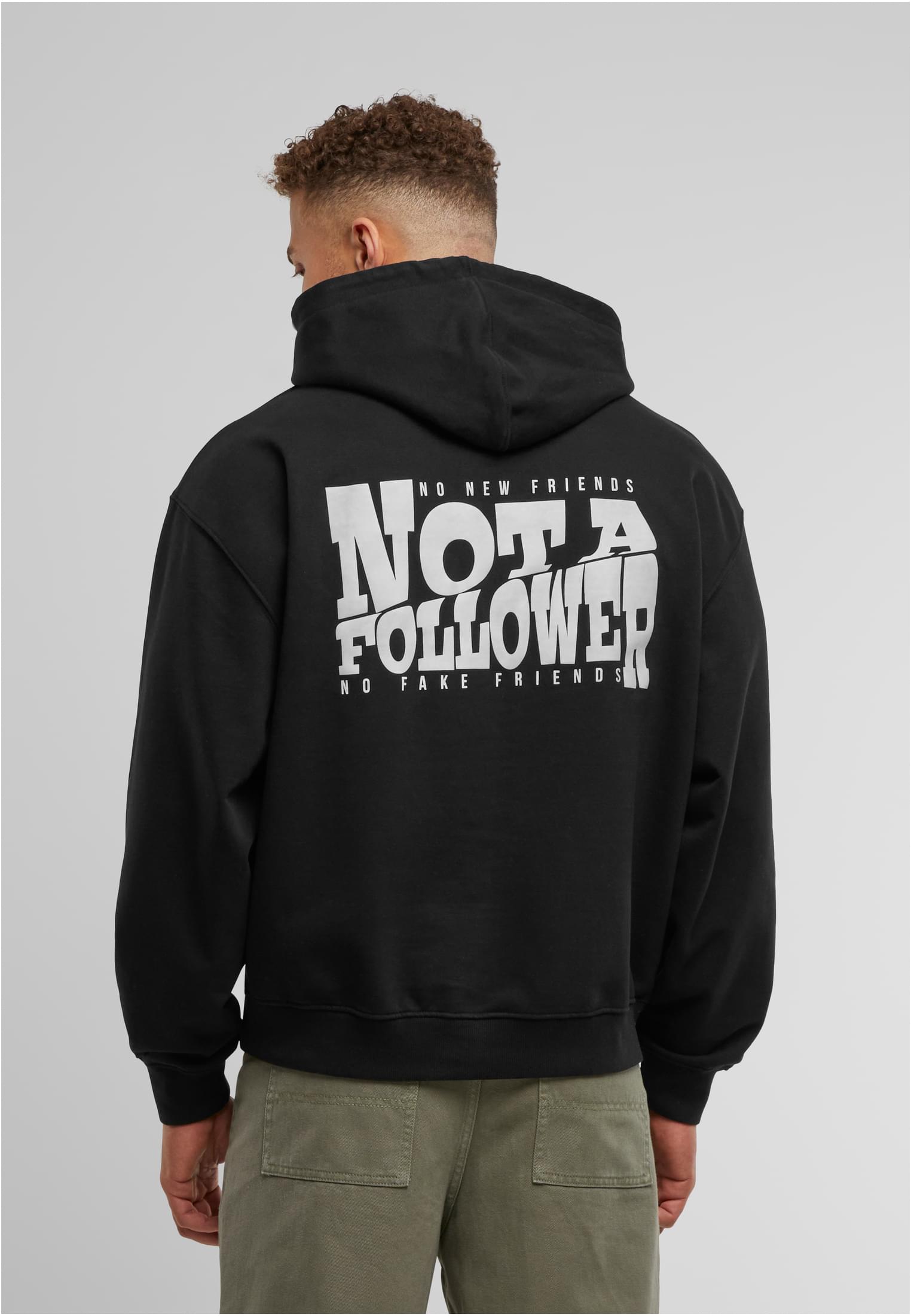 DEF Felpa con cappuccio Not Follower washed