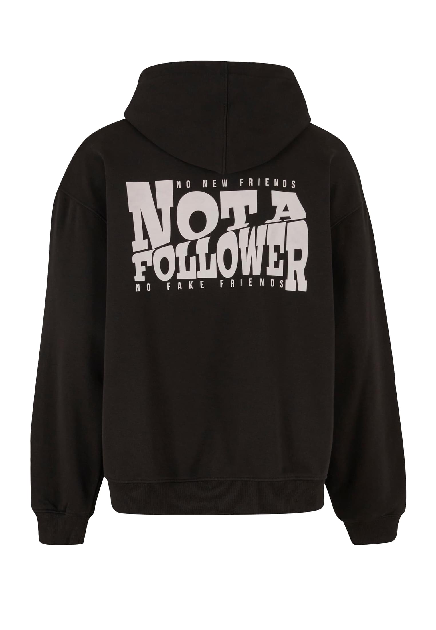 DEF Felpa con cappuccio Not Follower washed
