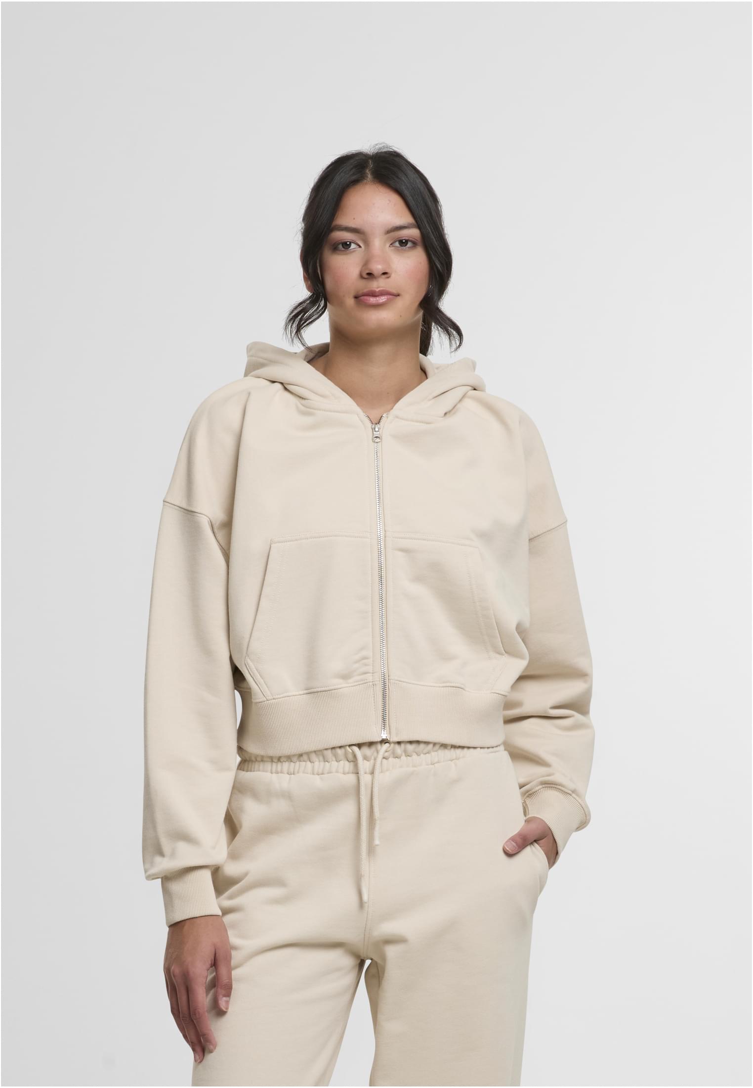 DEF Felpa con cappuccio Zip whitecap