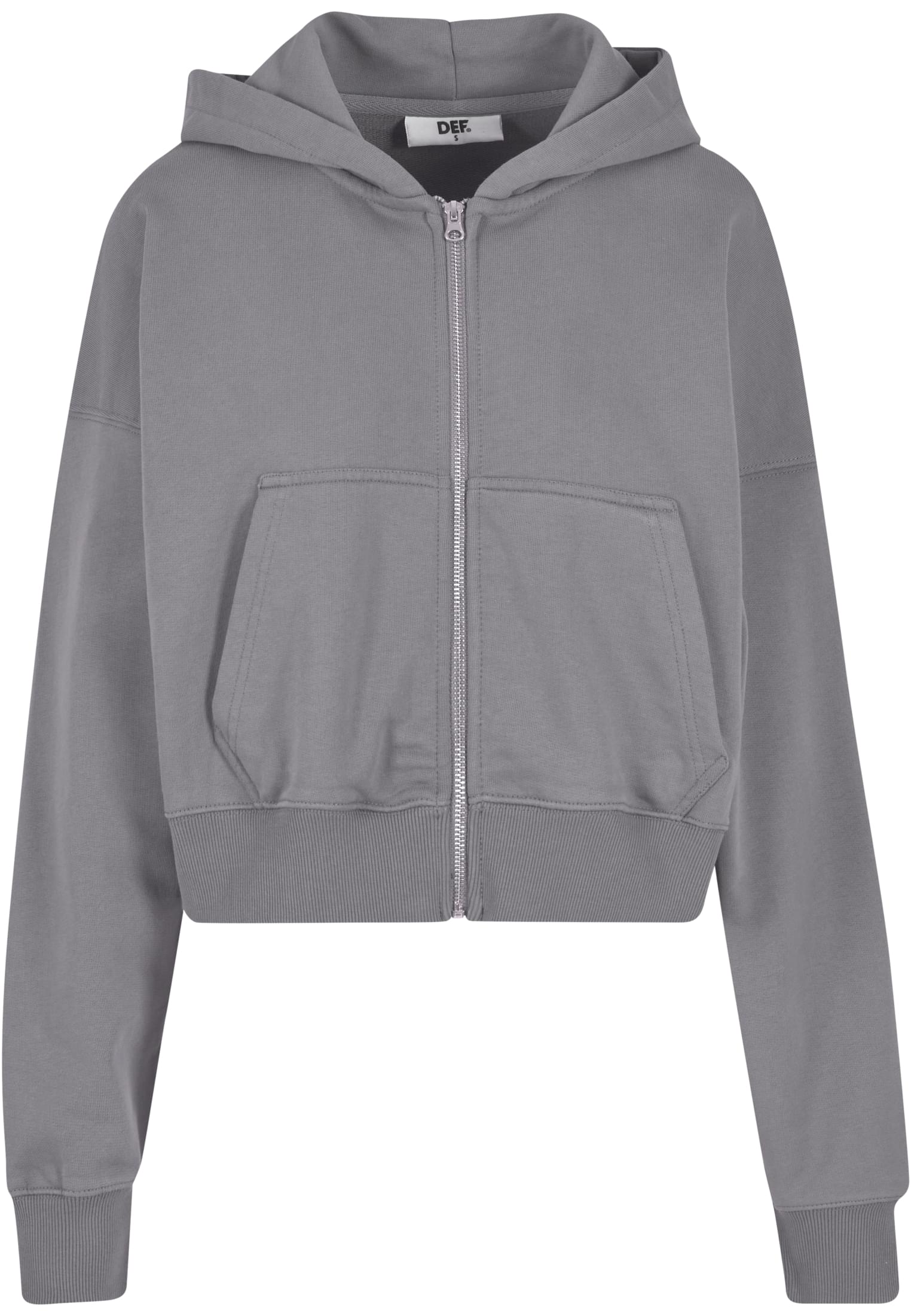 DEF Felpa con cappuccio Zip steel