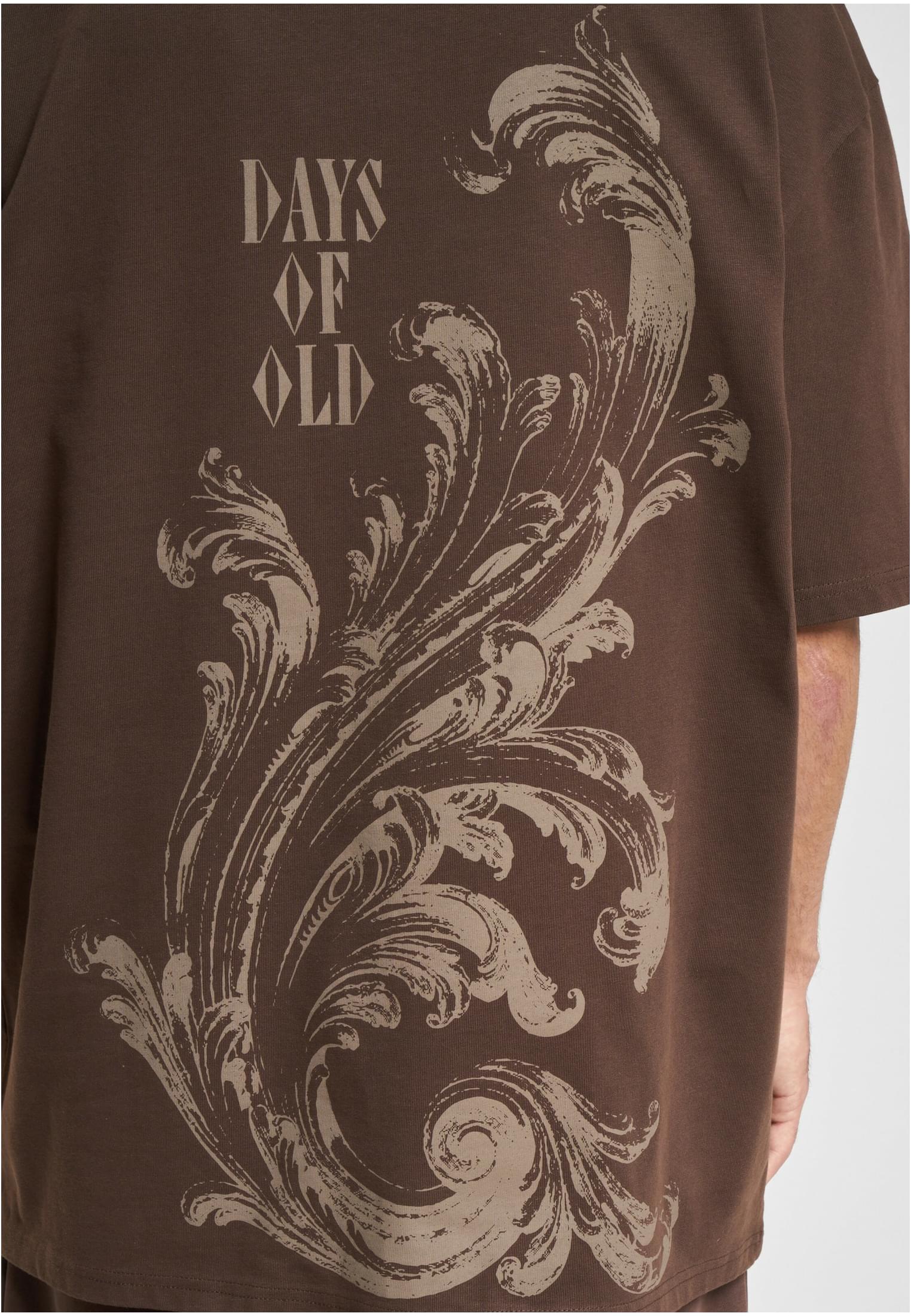 DEF Maglietta Flourish chocolate washed