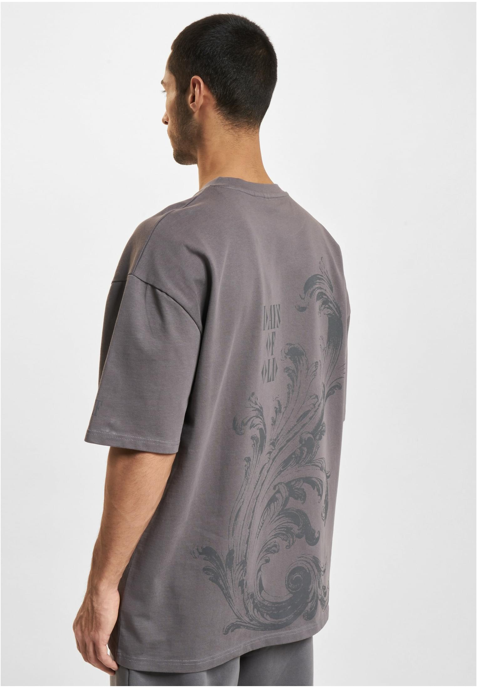 DEF Maglietta Flourish anthracite washed