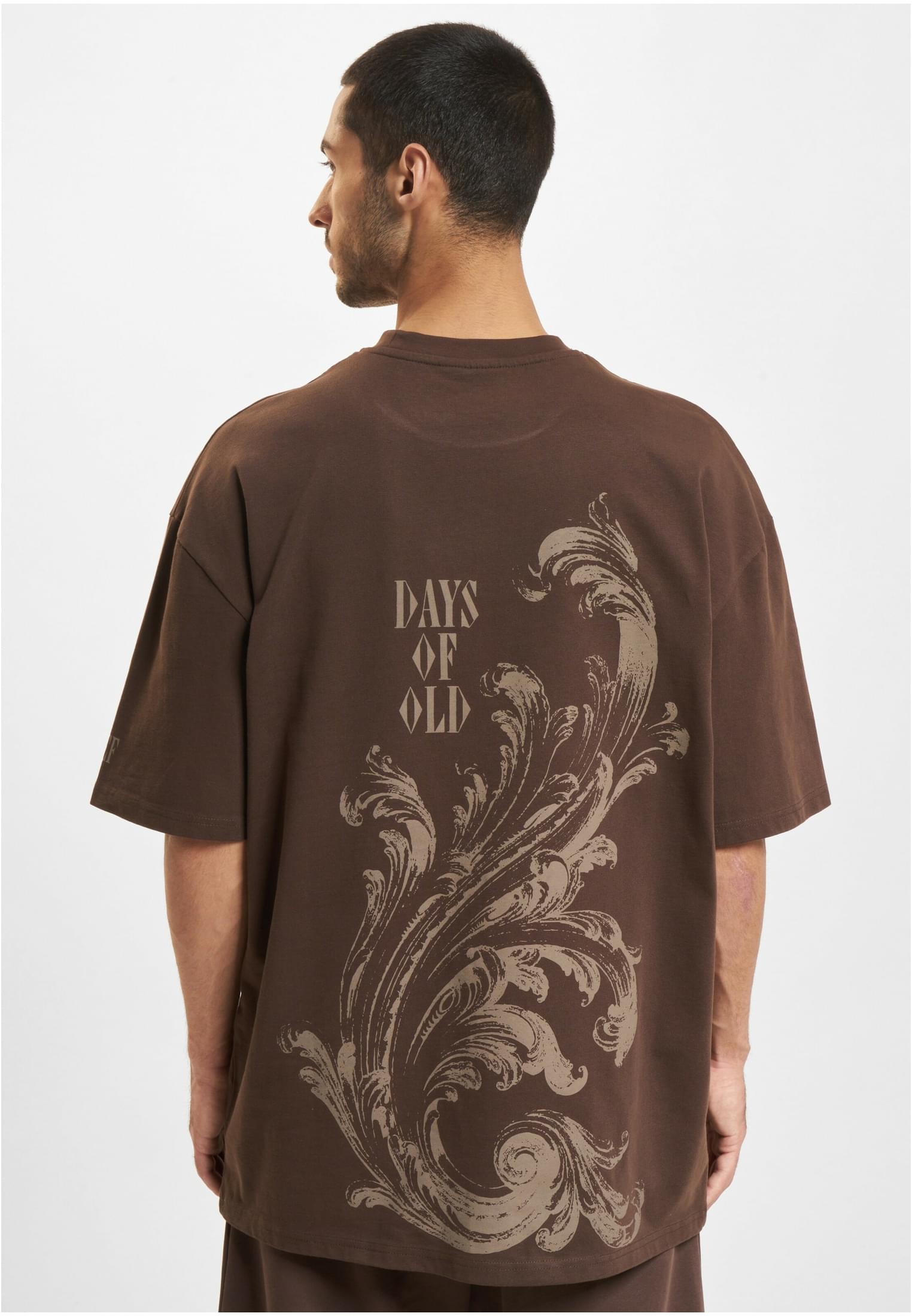 DEF Maglietta Flourish chocolate washed