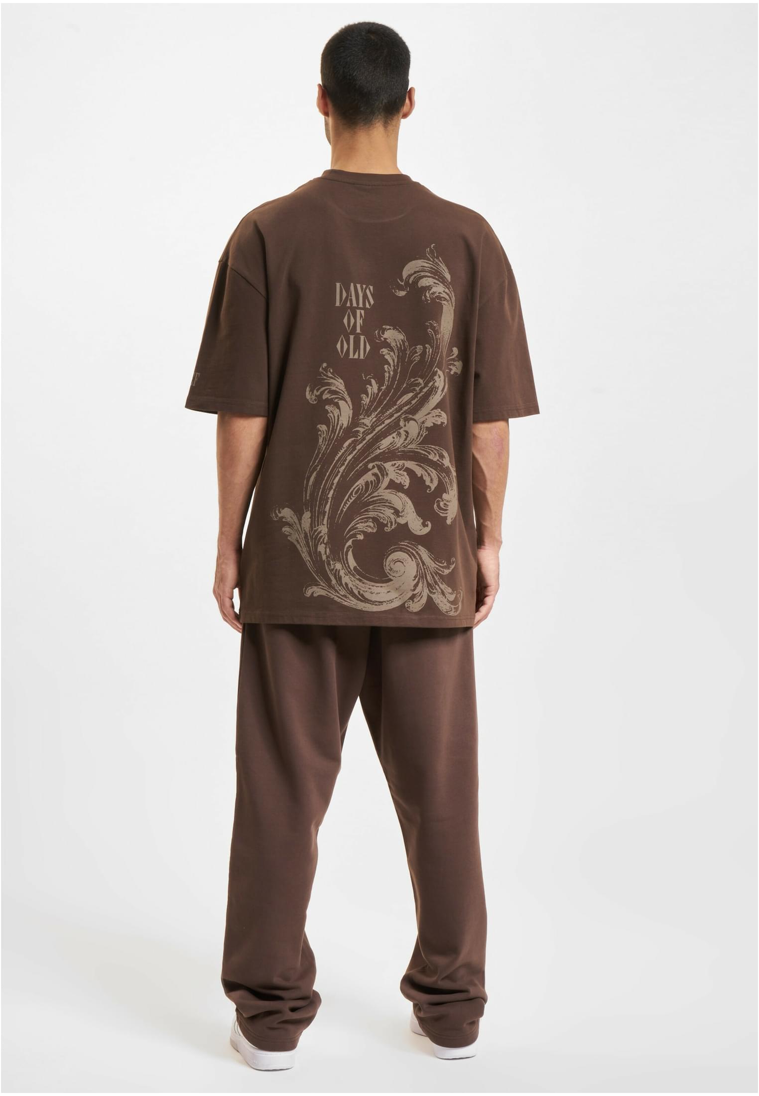 DEF Maglietta Flourish chocolate washed