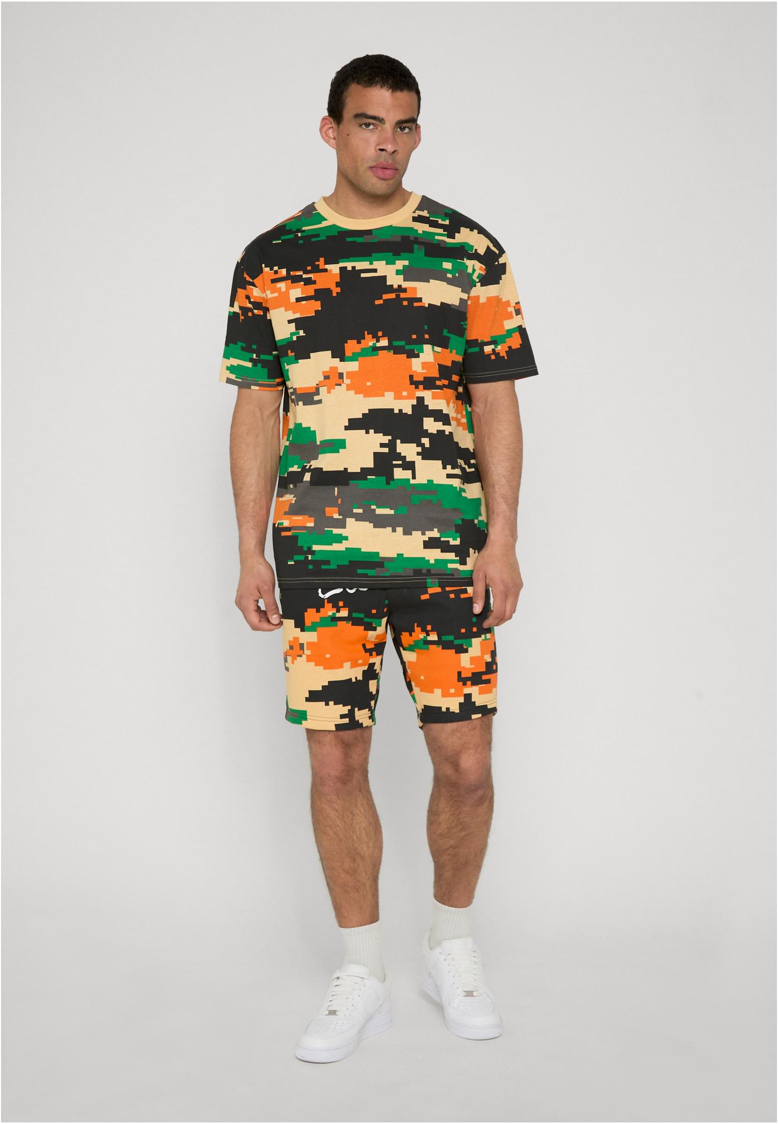 Dangerous DNGRS Maglietta Electric pixelcamouflage/white