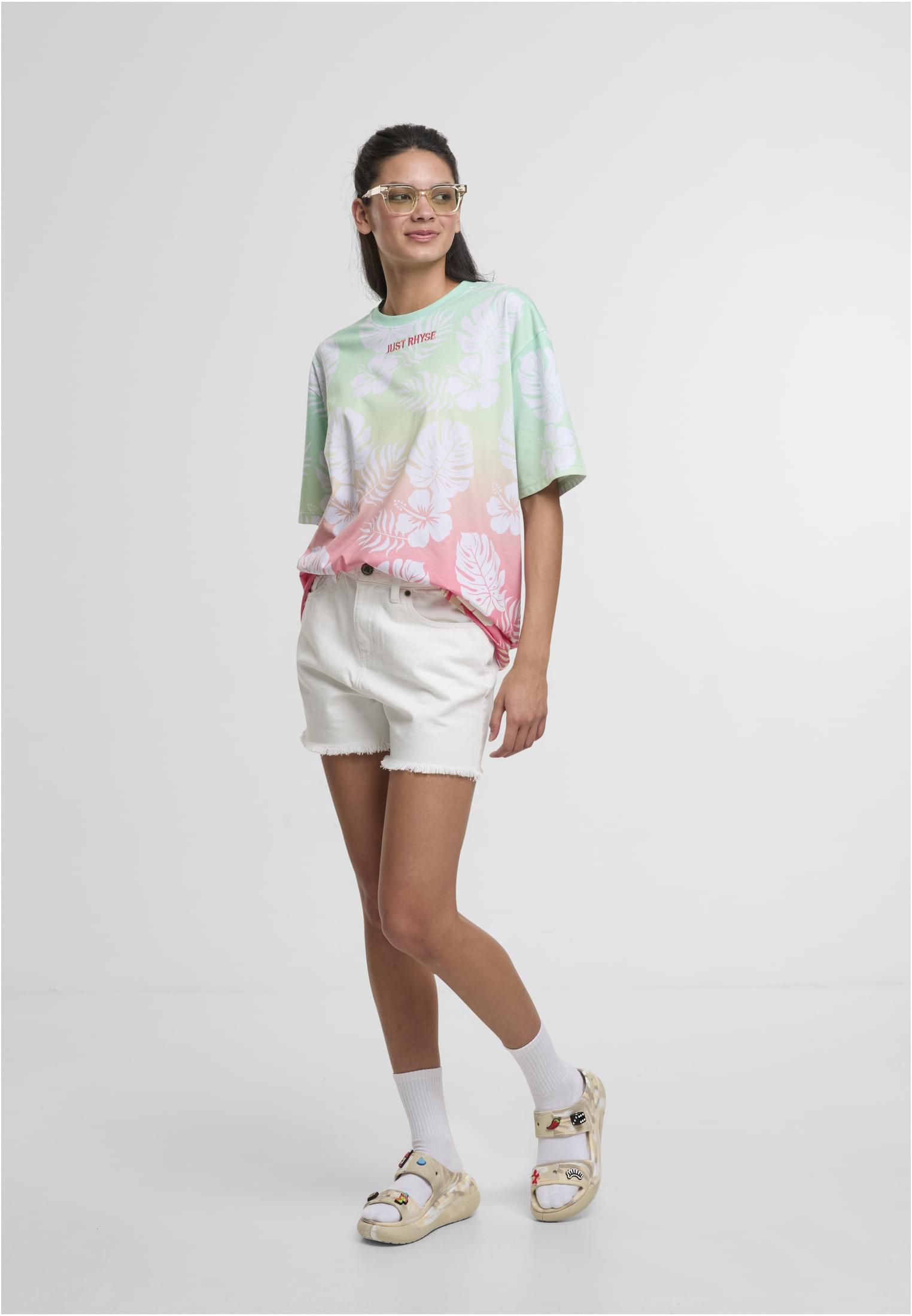 Just Rhyse Maglietta Holidays coral/lime