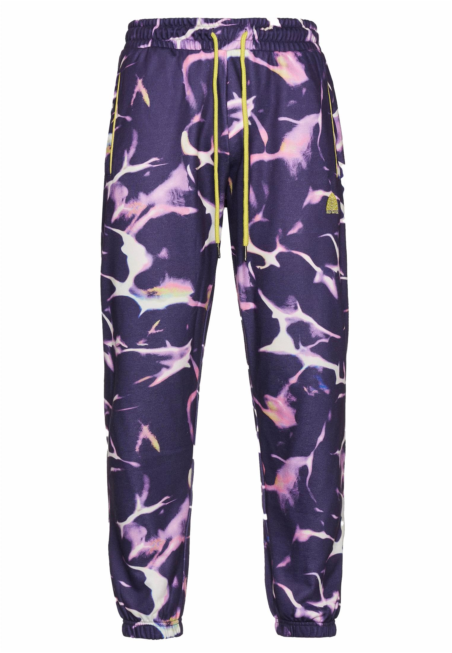 Just Rhyse Pantaloni della tuta Reflections purple/coloured