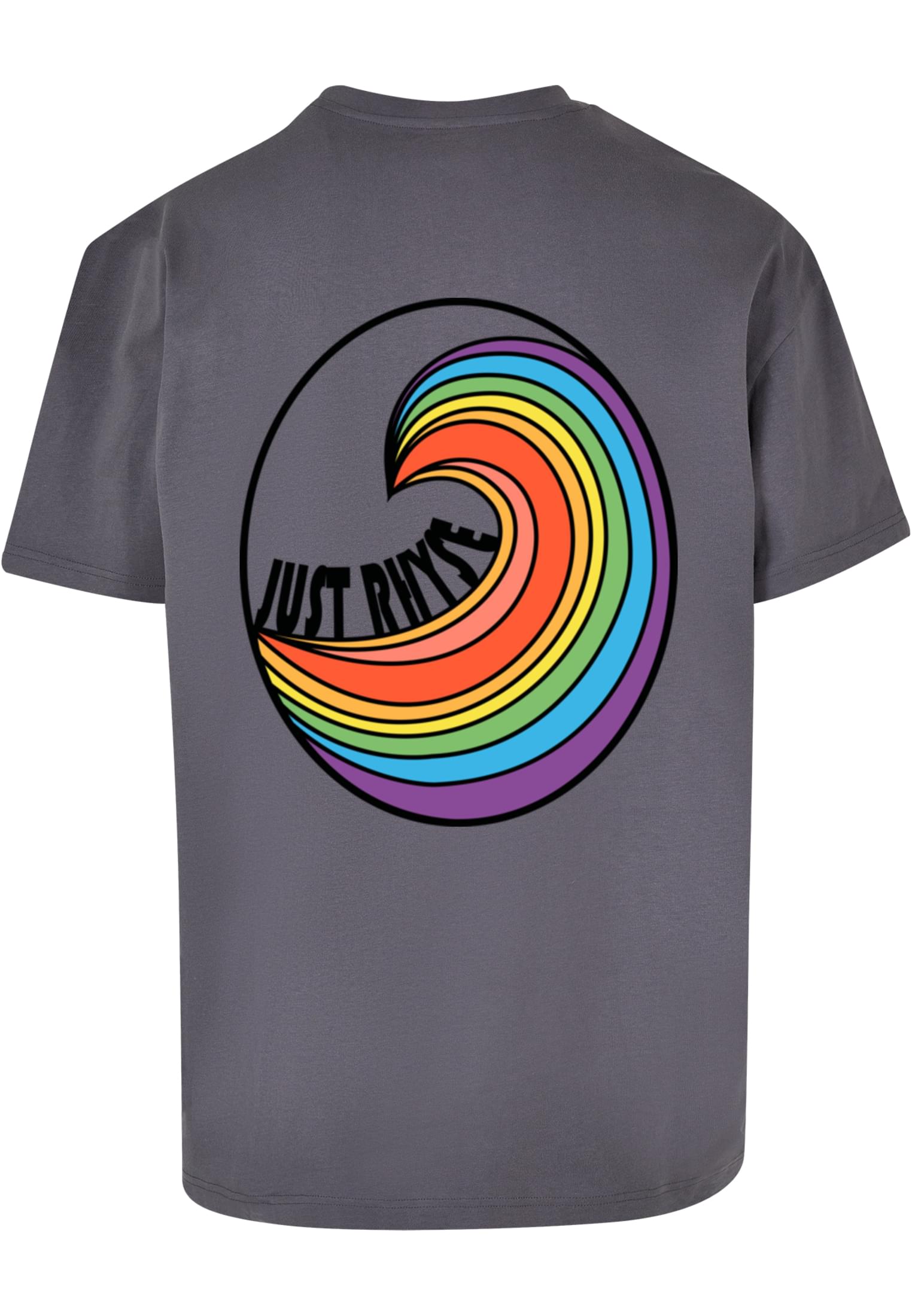 Just Rhyse Maglietta RainbowWave darkgrey