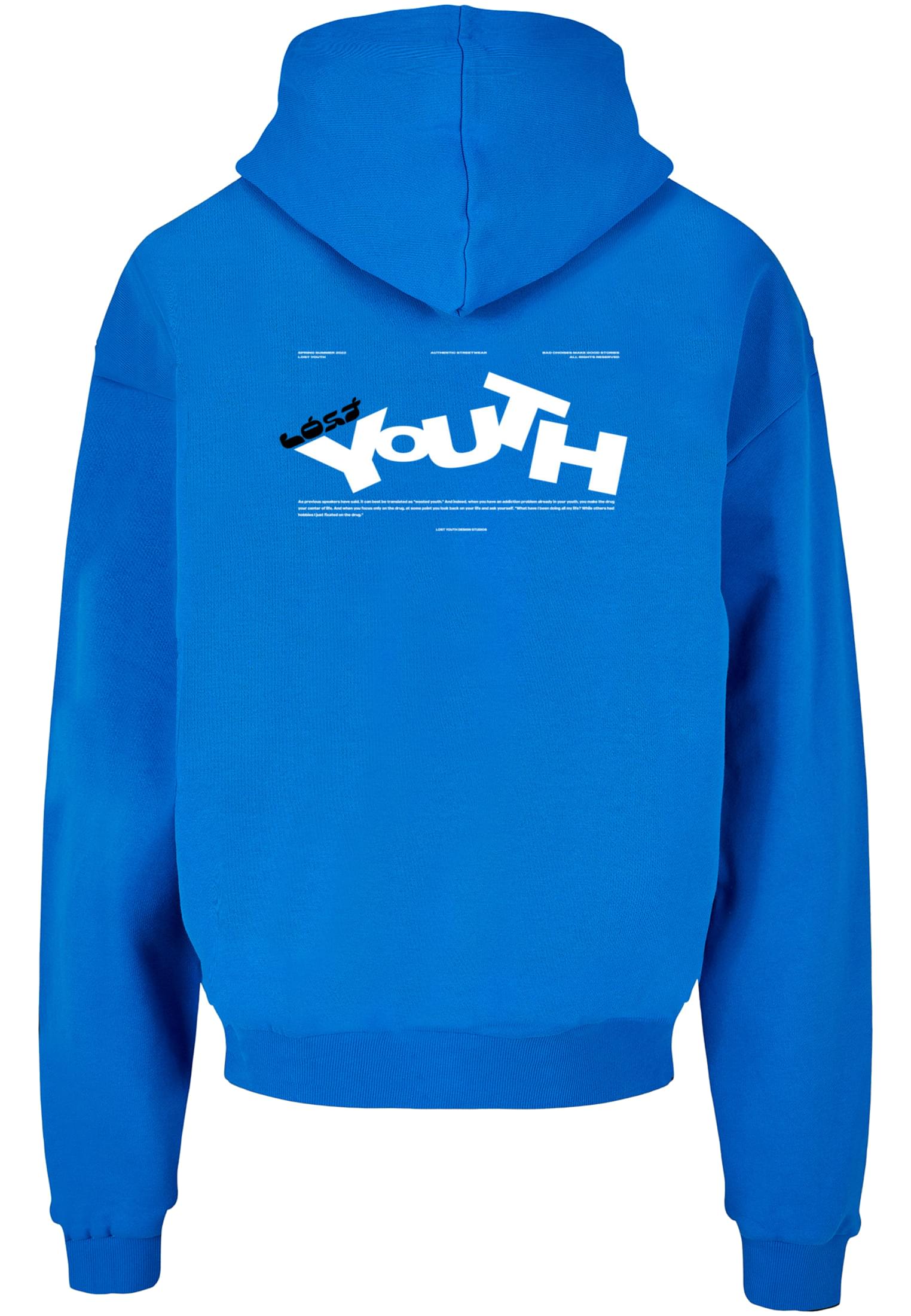 Lost Youth Felpa con cappuccio LY ''YOUTH'' cobalt