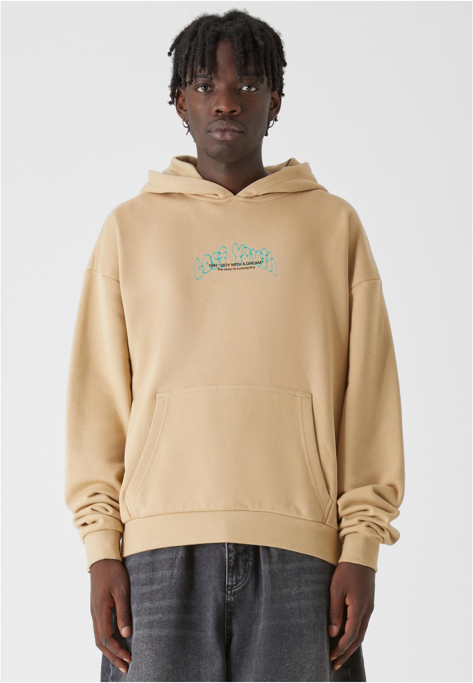Lost Youth Felpa con cappuccio LY CLOUD unionbeige