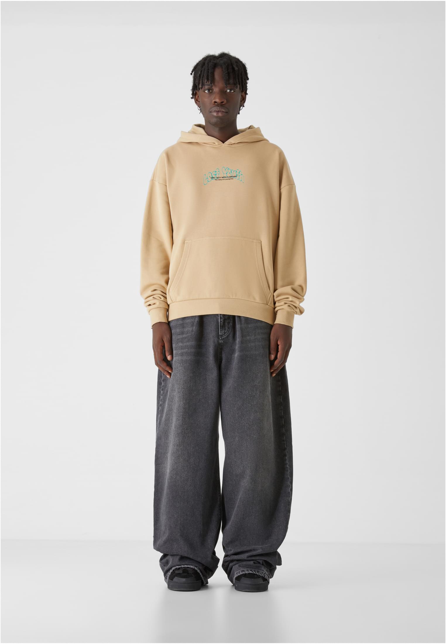 Lost Youth Felpa con cappuccio LY CLOUD unionbeige